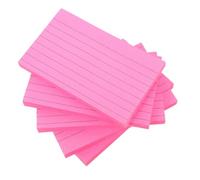 500 Pezzi Blocco Note Rosa con Righe, Schede Adesive per Studenti | Carta Opaca, Strappo Facile, Superficie Liscia senza Sbavature, per Lezioni in Aula e Riunioni di Lavoro