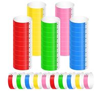 500 Pezzi Braccialetti di Carta per Eventi, Impermeabili Braccialetti Colorati Discoteca Braccialetti d Ingress Braccialetti Identificativi per Festival Musicali Concerti Concorsi (5 Colori)