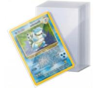 500 Pezzi Buste Proteggi Carte, Trasparenti Bustine Carte 66 X 92 MM 0,1MM Tasche Vuote per Carte Da Collezione Pokemon Magic