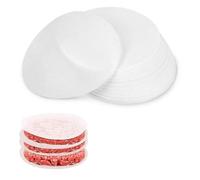 500 Pezzi Carta per Hamburger Antiaderente, 13CM Carta per Hamburger, Carta da Forno per Hamburgers, Fogli di Cartas Antiaderente, Dischi Burger, Cottura, Polpettone, Pane, Cake