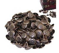 500 Pezzi Chiodi per Tappezzeria Rotonda Antico Chiodi per Mobili Legno Decorativo Tack per La Casa Decoro Di Mobili Rinforzo E Decorazione Divani Letti Armadi Pareti Lavorazione Decor