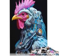 500 pezzi Cyberpunk Chicken 05 fantastici puzzle quadrati creativi per adulti e puzzle in legno, gioco impegnativo 500 pezzi (52x38 cm)