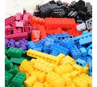 500 pezzi di blocchi da costruzione educativi per bambini, giocattolo per l'inserimento di piccole particelle per l'educazione precoce, regalo di Ringraziamento/Natale, decorazione della stanza con bl