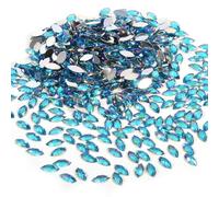 500 pezzi di cristalli iridescenti, flatback goccioline di acqua acrilico effetti speciali, 5 colori opzionali(Azzurro)