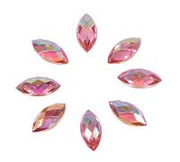 500 pezzi di cristalli iridescenti, flatback goccioline di acqua acrilico effetti speciali, 5 colori opzionali(Rosa)