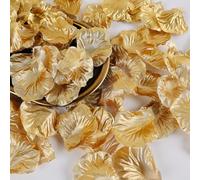 500 pezzi di petali di rosa artificiali, per matrimonio, San Valentino, fidanzamento, decorazione per la casa e feste, colore: oro