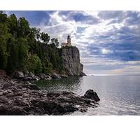 500 Pezzi di Puzzle per Il Regalo di Giocattoli Educativi per Adolescenti - Faro scogliera del mare 52x38cm