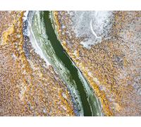 500 Pezzi di Puzzle per Il Regalo di Giocattoli Educativi per Adolescenti - Vista aerea del fiume che scorre 52x38cm