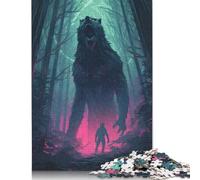 500 pezzi di puzzle trasformabili a forma di lupo mannaro, puzzle per adulti, difficoltà elevata, giochi educativi, giocattolo, decorazione per la famiglia, 500 pezzi (52x38 cm)