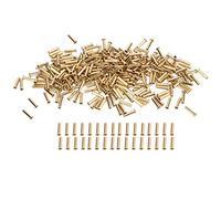 500 pezzi di rivetti cavi in ottone decorativi con foro passante, occhielli in rame per borse in pelle, scarpe e jeans, eccellente resistenza alla corrosione, fibbie ad occhio con (2,5x11x3,8 mm)