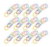 500 Pezzi Elastici Chioma Bambina in Stoffa, Set Colorato