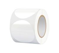 500 Pezzi Etichette Adesive Rotonde Sigillo Autoadesive Etichetta per Imballaggio PVC Trasparente per Busta Invito