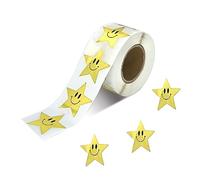 500 Pezzi Etichette stelline adesive, Stelle Dorate Stelline Luminose er Gli Insegnanti Ricompense Artigianato Grandi Personalizzati Matrimonio (1.5 pollici)