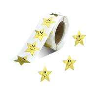 500 Pezzi Etichette stelline adesive, Stelle Dorate Stelline Luminose er Gli Insegnanti Ricompense Artigianato Grandi Personalizzati Matrimonio (1 pollice)