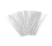 500 Pezzi Fascette Plastica Bianco 15cm Filo Plastificato | Filo Plastificato in Ferro, Chiusura Rapida per Sacchetti, Legatura Piante, Uso Regalo e Viaggio