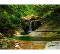 500 Pezzi Jigsaw Puzzle for Adults & for Kids Age 14 Years Up - Fiume cascata scogliera 52x38cm