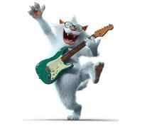 500 Pezzi jigsaw puzzles for adults, Gatto Che canta con una Chitarra, Puzzles Classiques, Giochi Rilassamento e Intelligence, Puzzle per Gioco Familiare, Regalo per Amore e Amico(500PCS)