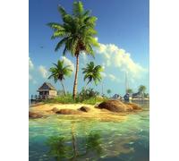500 Pezzi jigsaw puzzles for adults, Scenario Della Spiaggia, Puzzles Classiques, Puzzle Giochi Rilassamento e Intelligence, Puzzle per Gioco Familiare, Regalo per Amore e Amico(500PCS)