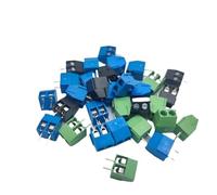 500 pezzi k-f350-2p 3p 3,5 mm 300 V 10 A Pitch 2 3 Pin Spliceable Plug-in P-CB Vite Morsettiera Connettore(Green,2P)