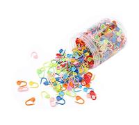 500 pezzi/lotto di strumenti per lavorare a maglia, in plastica, colori assortiti