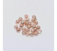 500 pezzi/lotto perline a crimpare in oro, argento e rame, diametro 1,5-3,0 mm, perline distanziatrici per gioielli fai da te, accessori per la creazione di gioielli, oro rosa, 2 mm