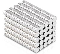 500 Pezzi Magneti 4X1.5mm Calamite Piccole Rotonde Calamite Frigorifero, Mini Calamita Rotondo Calamite Potenti, Magneti Neodimio per Frigo, Lavagne, Porte, Artigianato, Mappe