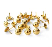 500 pezzi molto: D11 mm x L17 mm colore oro divano tappezzeria puntine in legno decorative unghie Hobnail pollice unghie casa fai da te tappezzeria chiodi (oro)