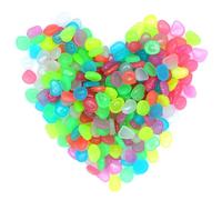 500 Pezzi Multicolori Che Si Illuminano al Buio Rocce Pietre Luminosi Sassi da Giardino, Ciottoli Luminosi, Ciottoli luminescenti, Pietre Fluorescent per Acquario, Giardino, Passerelle