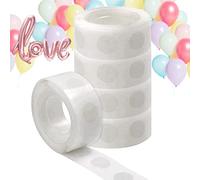 500 pezzi palloncini glue point dots, punti di colla per palloncini, 5 rotoli di colla, colla a doppia faccia per palloncini, per scrapbooking, artigianato, fatti in casa