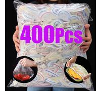 500 pezzi Pellicola elastica per la conservazione degli alimenti - Coperture trasparenti estensibili per piatti, riutilizzabili, multifunzione, pellicola da cucina inodore, protezione dalla polvere, a
