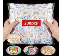 500 pezzi Pellicola elastica per la conservazione degli alimenti - Copripiatti trasparenti e estensibili, riutilizzabili, multiuso, pellicola adesiva per cucina inodore, anti-polvere, adatta per casa,