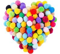 500 Pezzi Pon Pon Colorati, 10mm Pom Pom Colorati, Pompon Per Lavoretti, Decorativi Popom per il Crafting per Bambini, per Artigianato Fai-da-Te e Decorazioni Artigianali