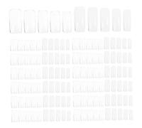 500 Pezzi Punte Unghie Trasparenti Abs 10 Misure per Nail Art