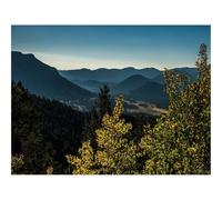 500 Pezzi Puzzle Giochi Rilassamento e Intelligence-Alberi,Montagne,Crepuscolo,Paesaggio,Vista Aerea 52x38cm