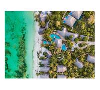 500 Pezzi Puzzle Giochi Rilassamento e Intelligence-Spiaggia,mare,vista aerea 52x38cm