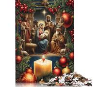 500 pezzi puzzle magici natalizi con presepi, difficoltà, giochi educativi, giocattoli, 500 pezzi (52 x 38 cm)