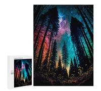 500 pezzi puzzle per adolescenti Galactic Forest Fantasy Puzzle per adulti: analisi dei giochi di famiglia e sfida logica di apprendimento 500 pezzi
