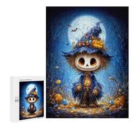 500 Pezzi Puzzle per Adolescenti Halloween Scarecrow with Witch Hat Puzzle Giochi Rilassanti Ma Divertenti E Divertenti E Divertenti Compleanno E Natale 500 PCS