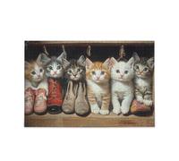 500 pezzi puzzle per adulti gioco famiglia gattini armadio scarpe
