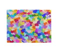 500 pezzi, puzzle per adulti, puzzle impegnativi, gioco di puzzle per tutti,Coriandoli a forma di cuore arcobaleno