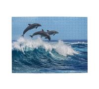 500 pezzi, puzzle per adulti, puzzle impegnativi, gioco di puzzle per tutti,Delfino tursiope comune