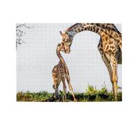 500 pezzi, puzzle per adulti, puzzle impegnativi, gioco di puzzle per tutti,Giraffa 3D Sud Africa