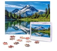 500 pezzi puzzle per adulti puzzle in legno personalizzato riflesso montagna nel lago puzzle da foto puzzle immagine per famiglia matrimonio Natale regali di compleanno