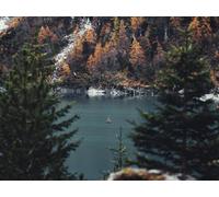 500 Pezzi Puzzle per Bambini Decorazione Moderna per la casa - Fiume barche a vela foreste 52x38cm