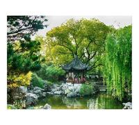 500 Pezzi Puzzle per Gioco Familiare-Cina,Shanghai,stagno 52x38cm