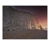 500 Pezzi Puzzle per Gioco Familiare-Roccia,scogliera,costa,cielo stellato,ciottolo 52x38cm