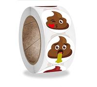 500 pezzi/roll-Funny Poop Stickers, Kids Stickers, Party Gift Magazine Gift Office Teacher Label