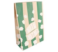 500 pezzi - Sacchetti Sos Pop Corn 'Stripes' 5 L-170 oz 70 G/M2 20+9X29,5 cm Natural Perg Antigrasso