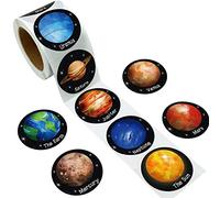 500 Pezzi/Set di Adesivi di Solare Space Planet Children Adesivi per Etichetta per Insegnanti di Scuola Studente Scrapbooking di Cartoleria Adesivi