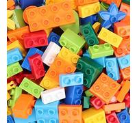 500 pezzi Set di grandi mattoncini, mattoni giganti per costruzioni creative per bambini, facili da impugnare 100 pezzi,500 pezzi,300 pezzi,400 pezzi,200 pezziABS